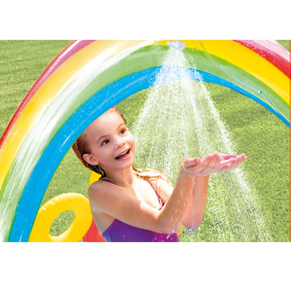 Piscina Centro de Juegos Inflable Arcoíris INTEX