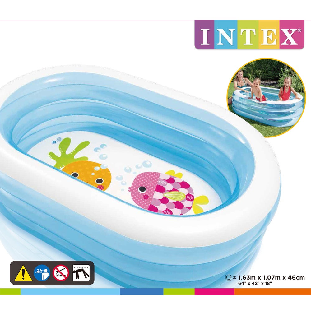 Piscina Inflable Ovalada Infantil Intex