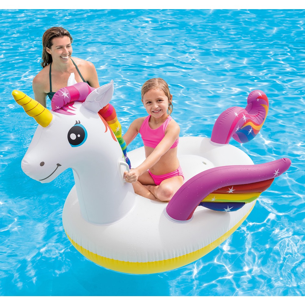 Flotador Inflable Unicornio Montable INTEX 201 x 140 x 97 cm