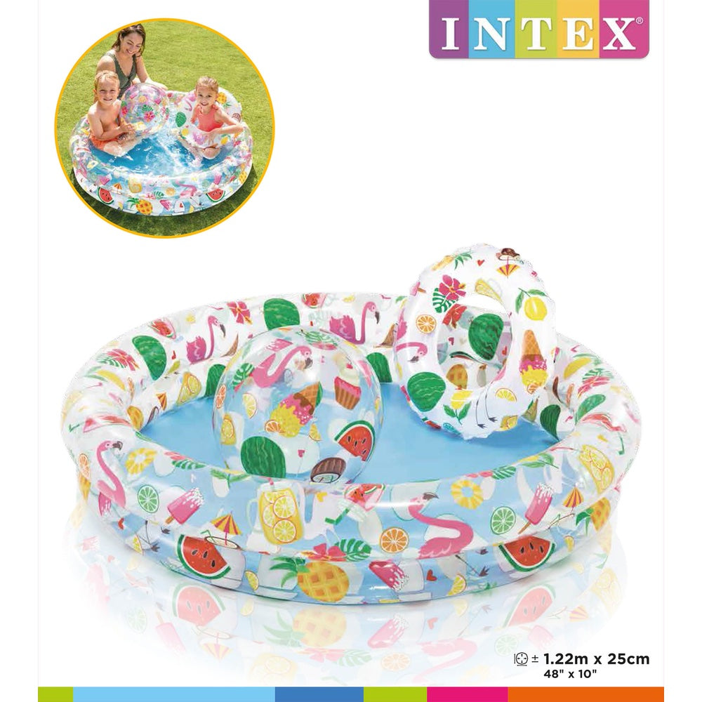 Piscina Inflable infantil INTEX con Pelota y Flotadores