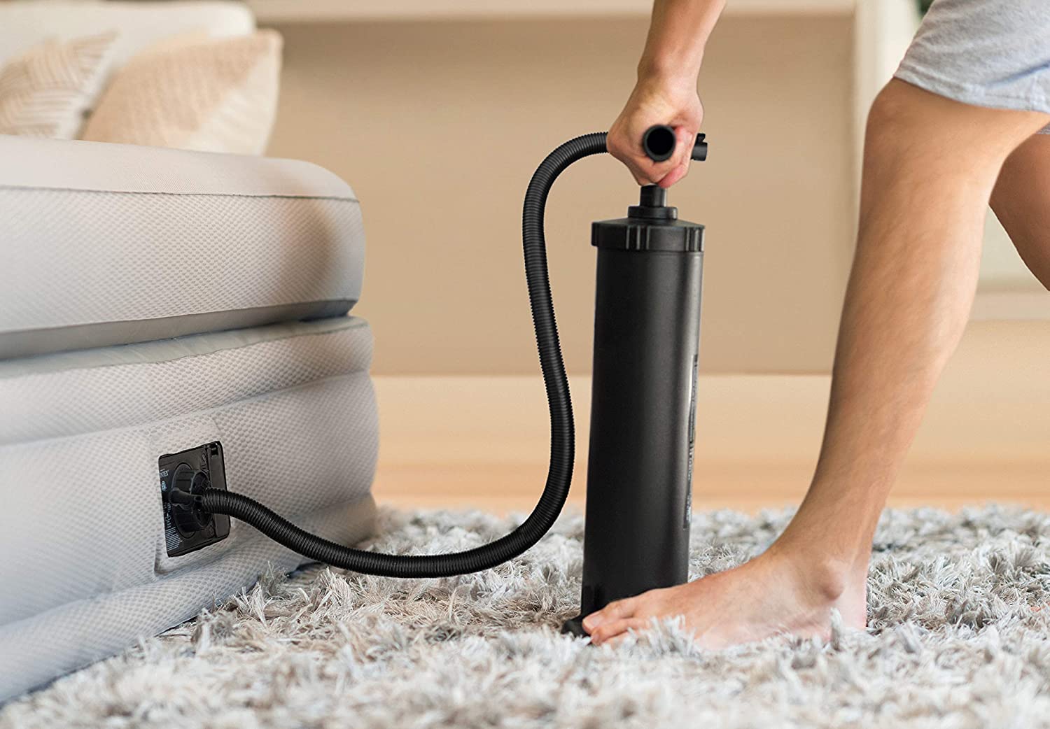 Inflador Manual Doble Velocidad INTEX Double Quick III 48 cm