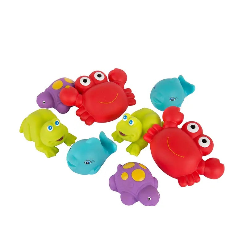 Juguetes de Baño PLAYGRO Animalitos del Mar, Rojo