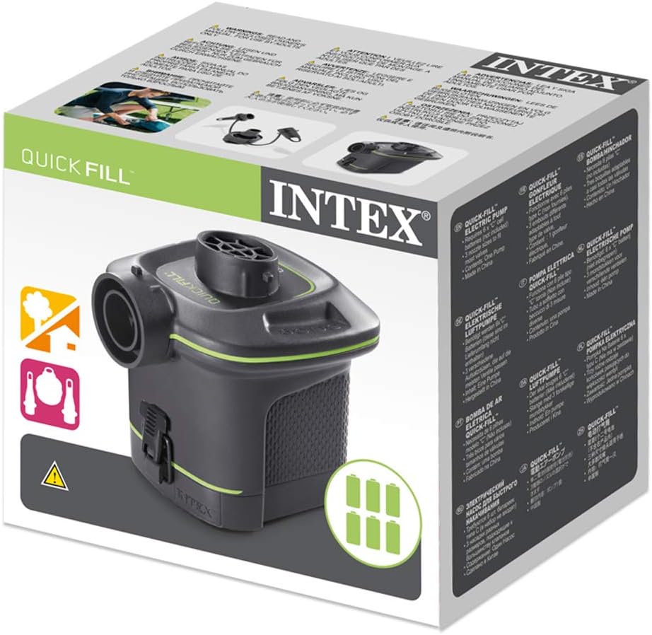 Inflador Eléctrico a Pilas INTEX Quick Fill 420 litros/minuto