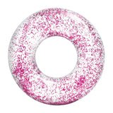 Flotador Anillo Transparente Glitter INTEX