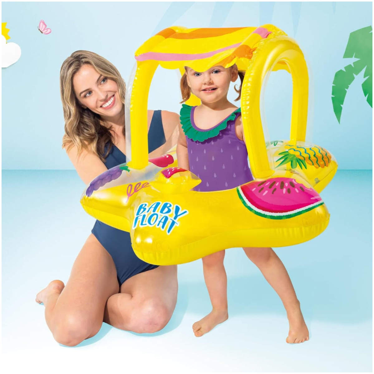 Flotador Inflable INTEX con Asiento para Bebés, 1-2 Años