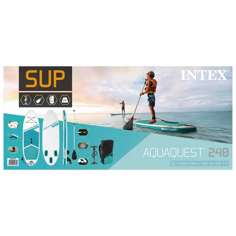 SUP Stand Up Paddle Inflable INTEX Aqua Quest 240 Youth