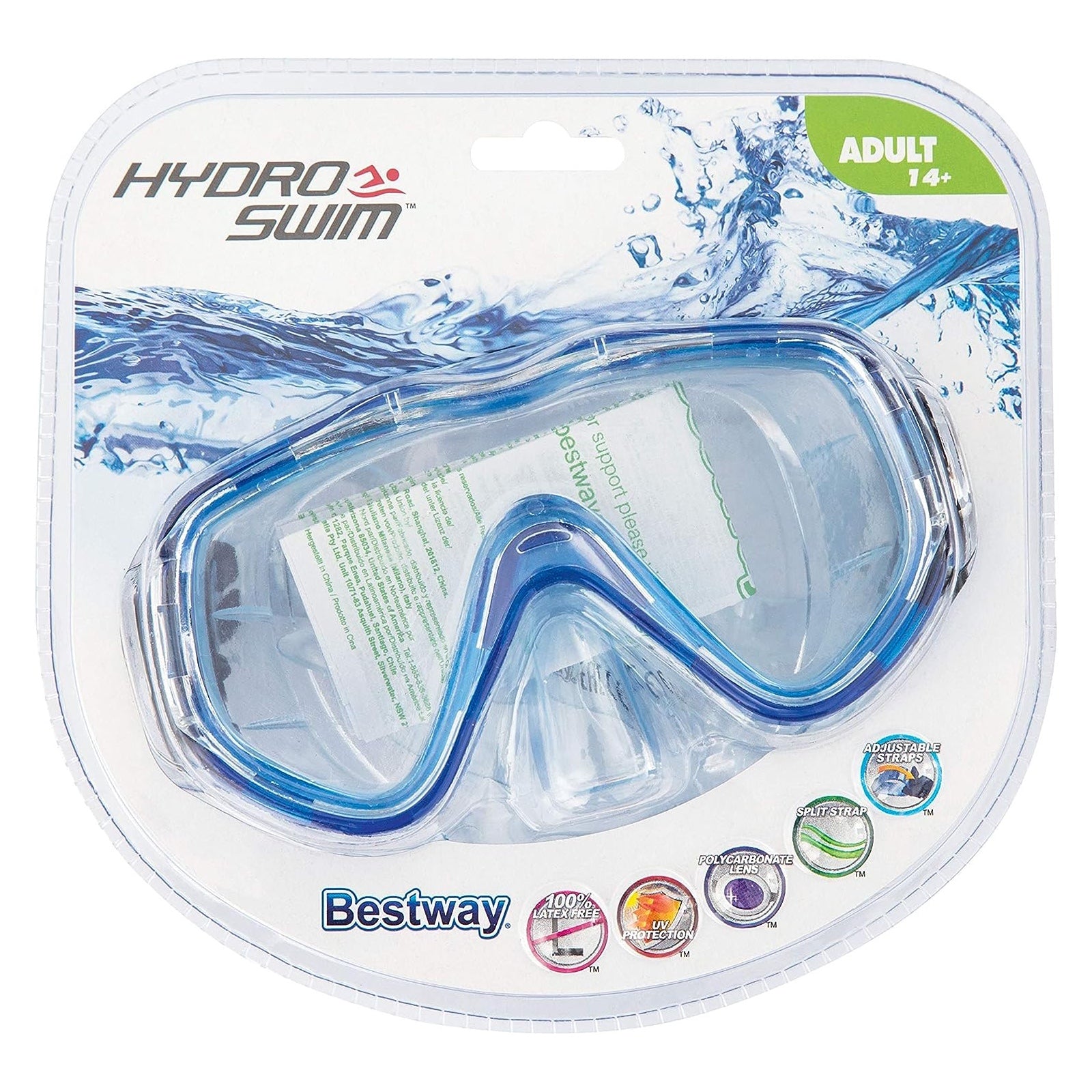 Máscara de Buceo Bestway Hydro-Swim Blue Devil 14+