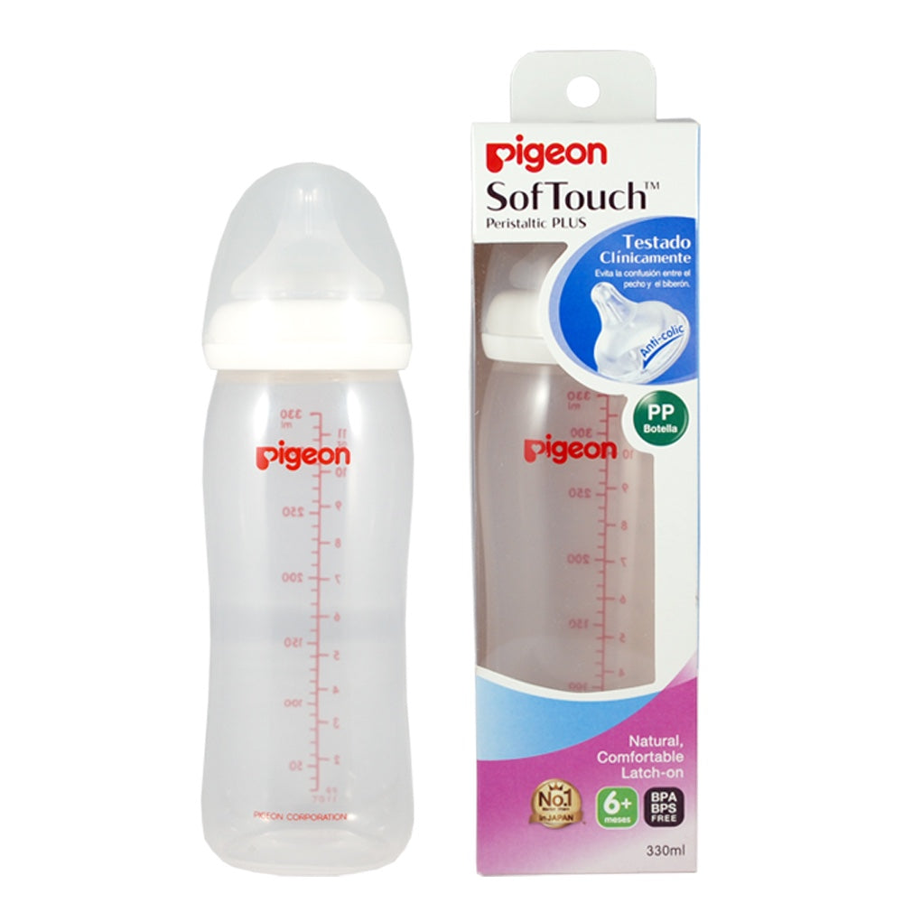 Mamadera PIGEON SofTouch Peristaltic Plus 6m+, 330ml