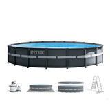 Piscina Estructural Ultra XTR Frame INTEX 610 x 122 cm, 30.079L, con Bomba de Arena, Escalera, Cobertor y Tapiz