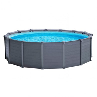 Piscina Extructural INTEX Graphite Grey Panel 478 x 124 cm, 16.805L