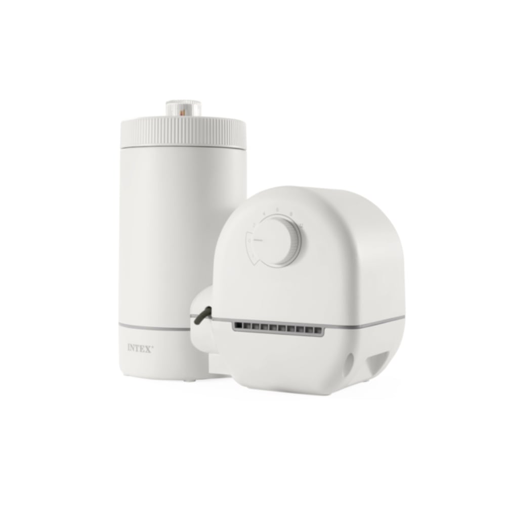 Piscina Estructural Redonda INTEX Prism Frame Greywood, 5.49 x 1.22m, 24.311L, con Bomba, Escalera, Cobertor y Tapiz