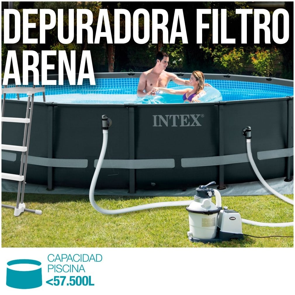 Filtro de Arena para Piscina INTEX 10.500 l/h 0.6HP SX2800