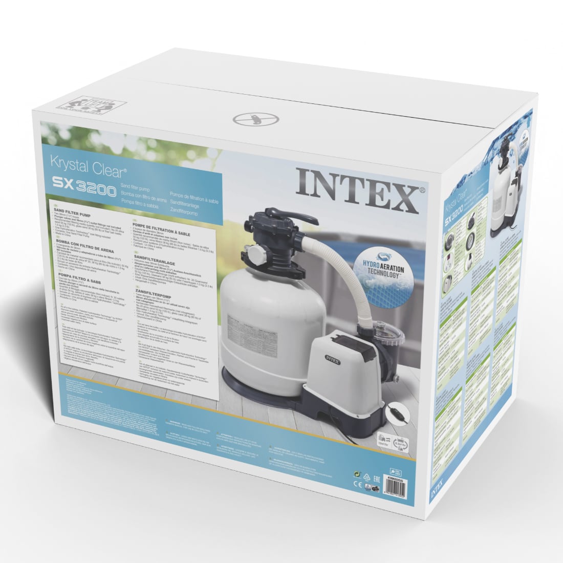 Filtro de Arena para Piscina INTEX 12.000 l/h 0.7HP SX3200