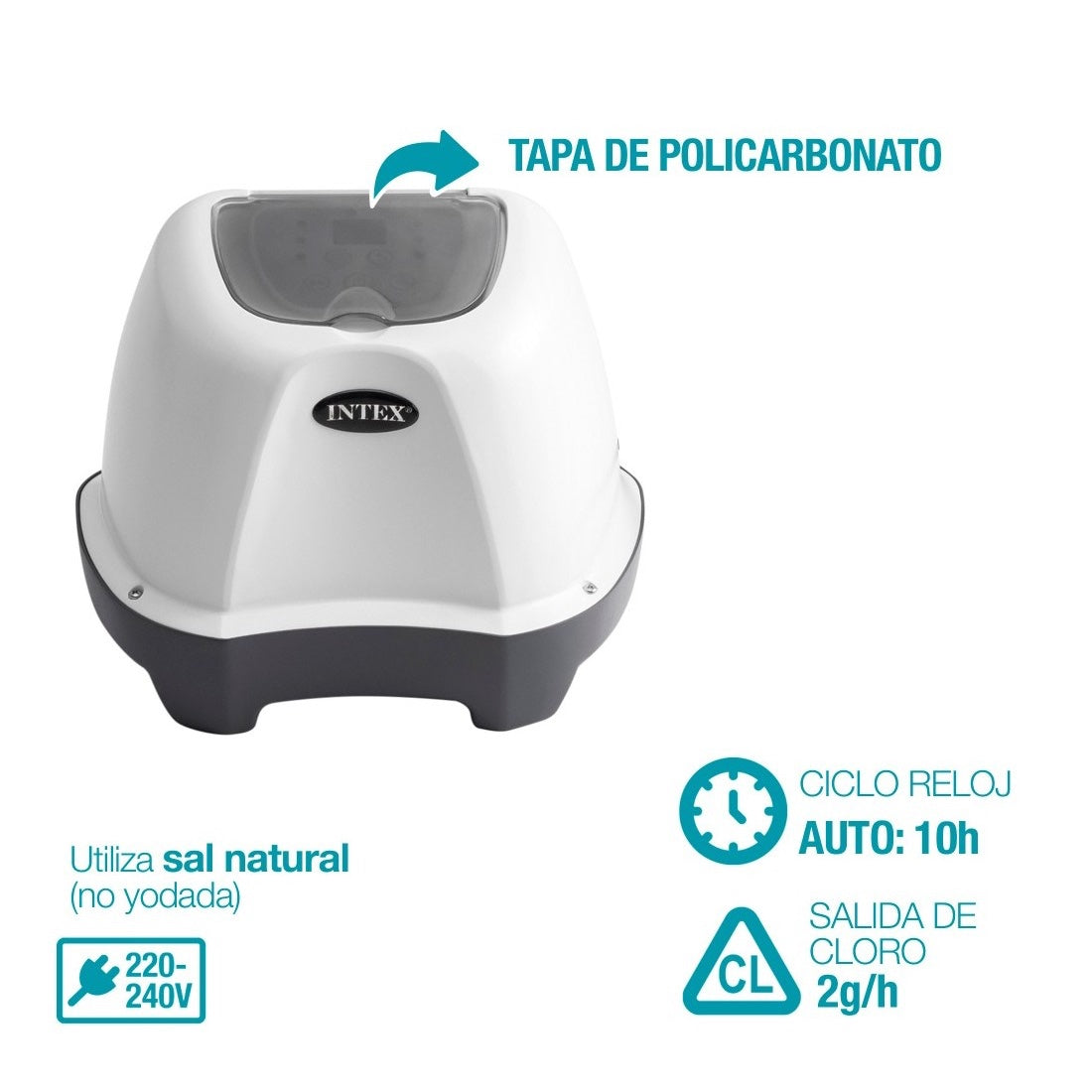 Clorador Salino INTEX Krystal Clear QS200
