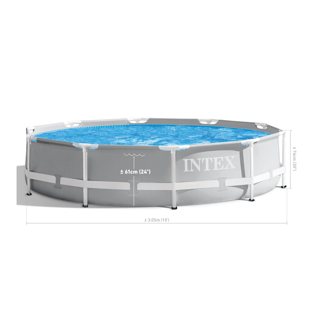 Piscina Estructural INTEX Prism Frame 305 x 76 cm, 4.485L