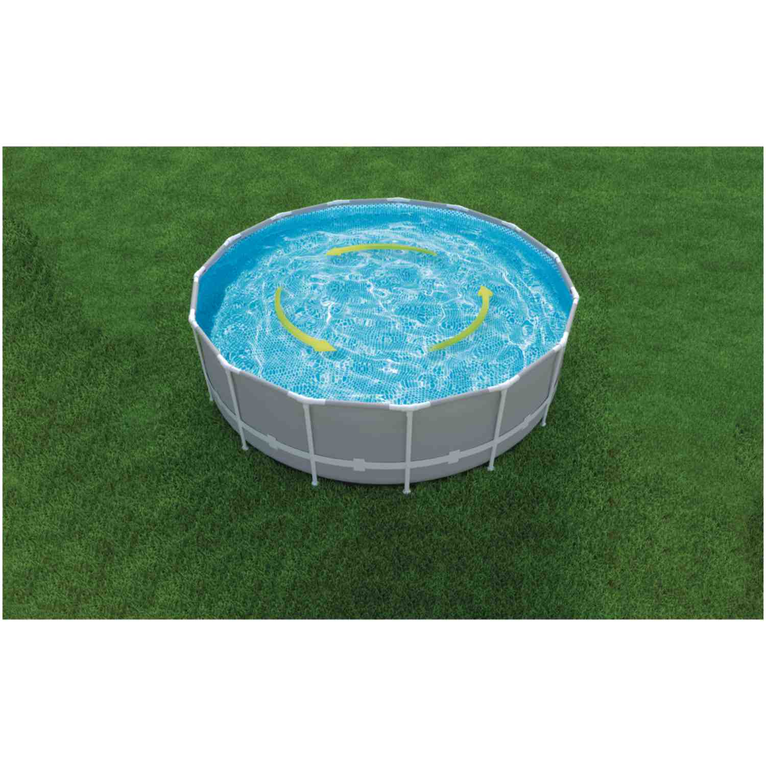 Piscina Estructural Redonda INTEX Prism Frame 5.49mx1.22m, 24.311L