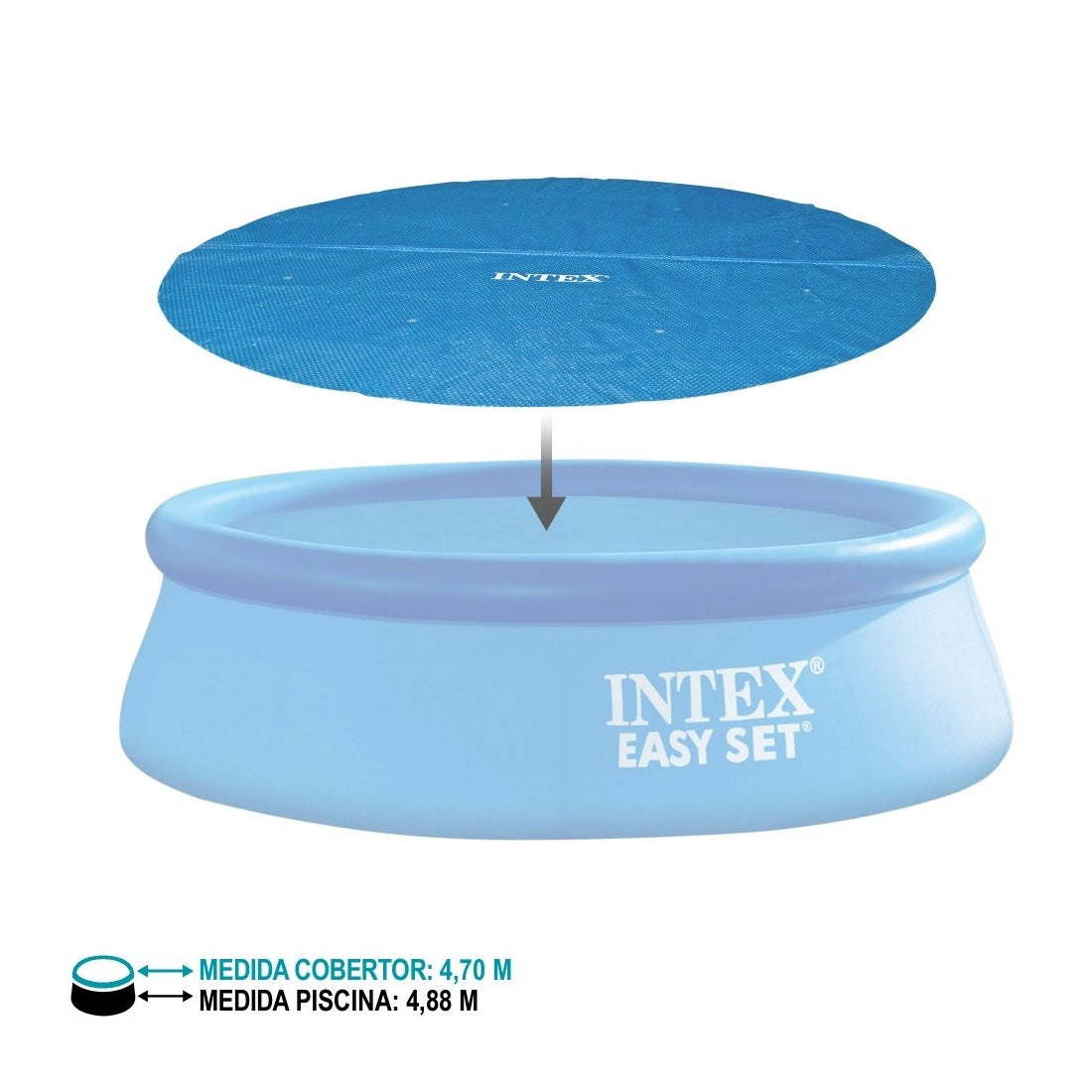 Cobertor Solar Piscina INTEX 4.88m