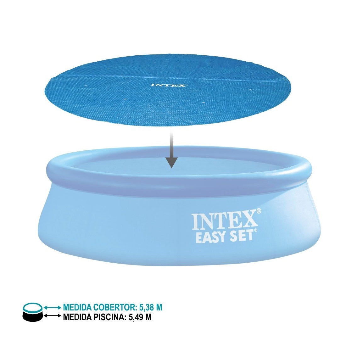 Cobertor Solar Piscina INTEX 5.49m