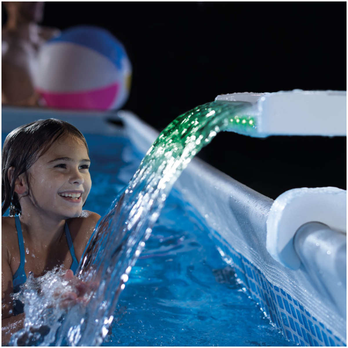 Cascada Led Multi-color para Piscina Estructural INTEX