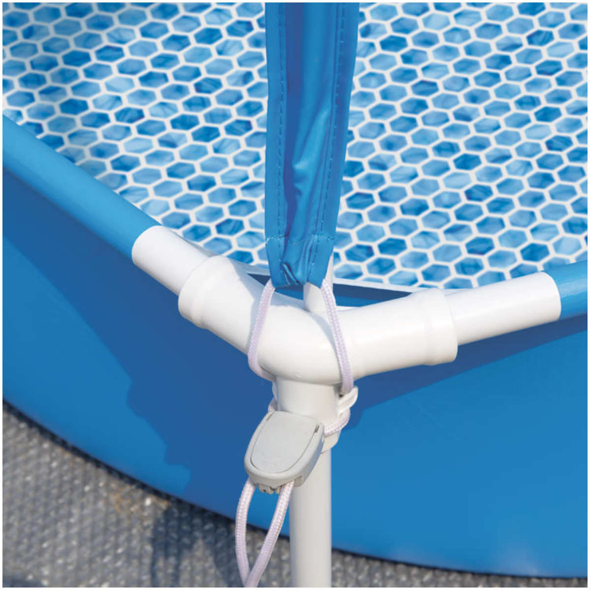 Piscina Estructural con Techo y Protección UV INTEX Metal Frame 183 x 38 cm