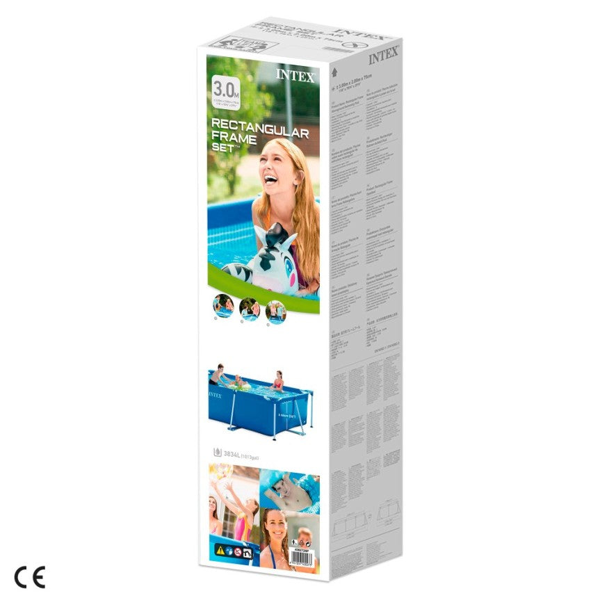Piscina Estructural INTEX Metal Frame, 300 x 200 x 75 cm, 3.834L