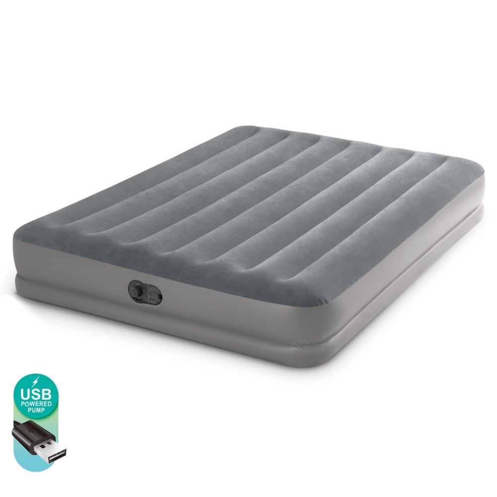Colchón Inflable Eléctrico USB INTEX 2 Plazas 152x203x30 Cm Prestige Mid-Rise