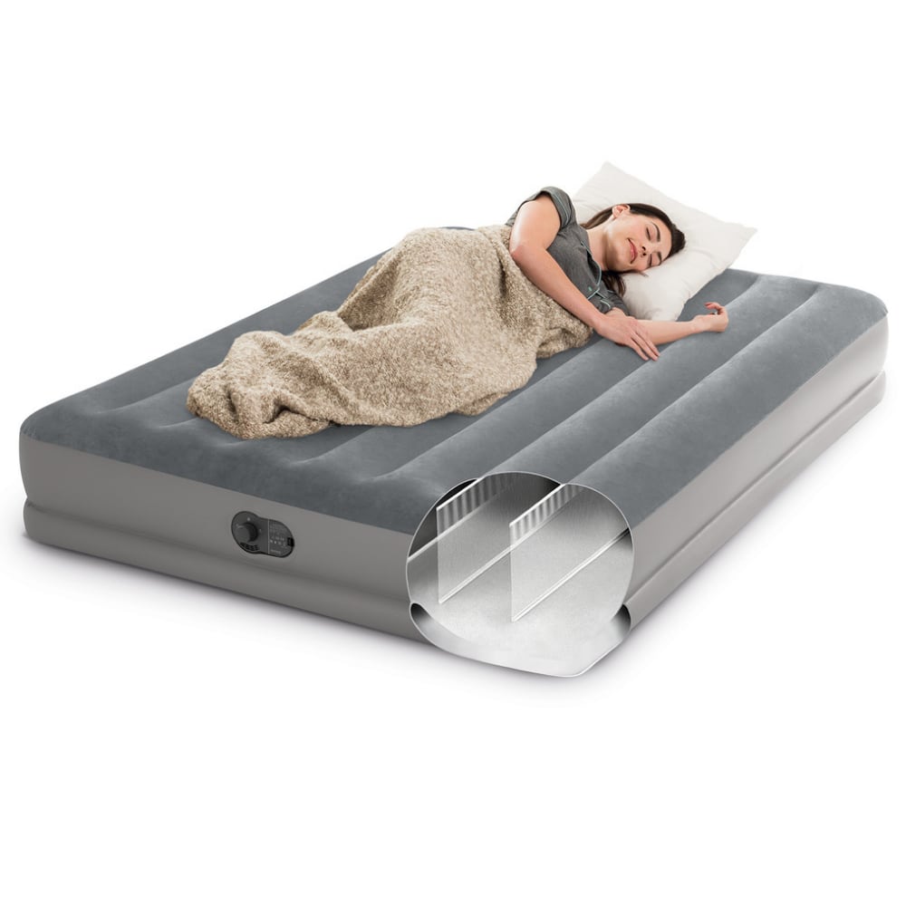 Colchón Inflable Eléctrico USB INTEX 2 Plazas 152x203x30 Cm Prestige Mid-Rise