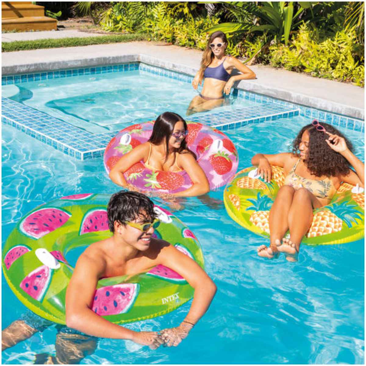 Flotador Circular Frutas Tropicales INTEX Diseños Surtidos