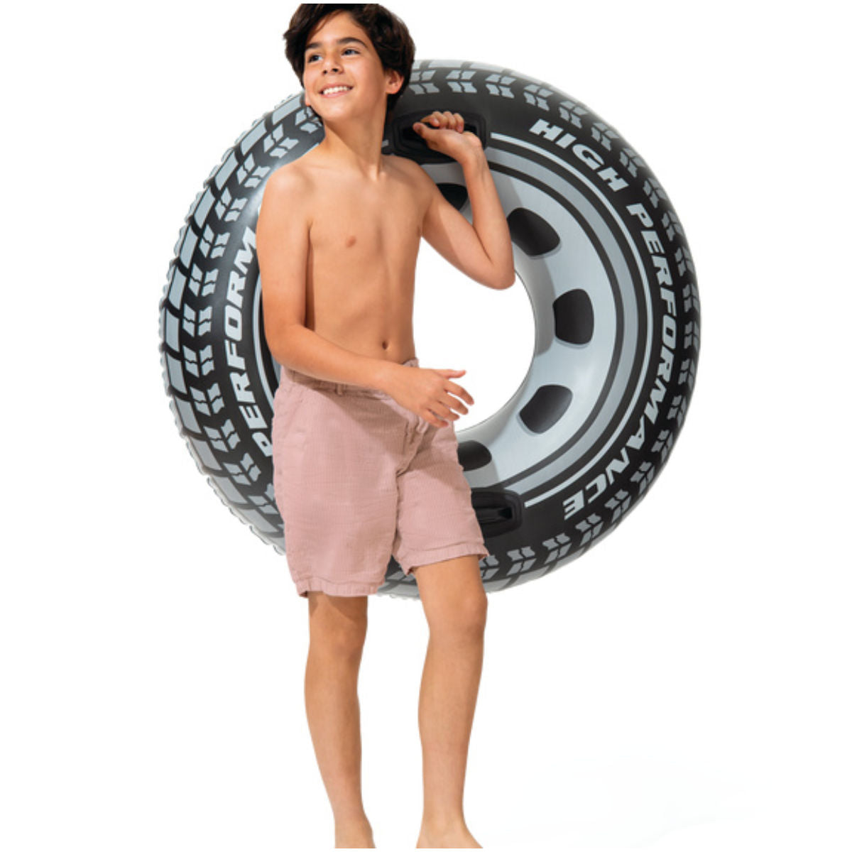 Flotador Inflable Anillo con Asas INTEX Giant Tire Tube 114 cm