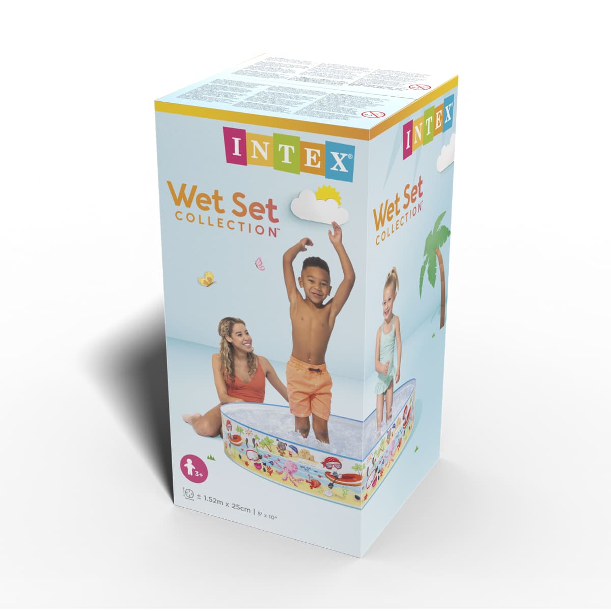 Piscina Infantil Rígida INTEX Animales del Mar, Diseños Surtidos 152 x 25 cm