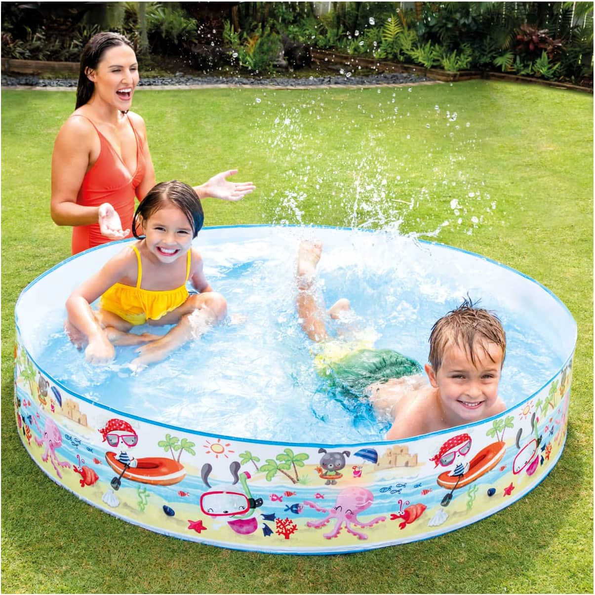 Piscina Infantil Rígida INTEX Animales del Mar, Diseños Surtidos 152 x 25 cm