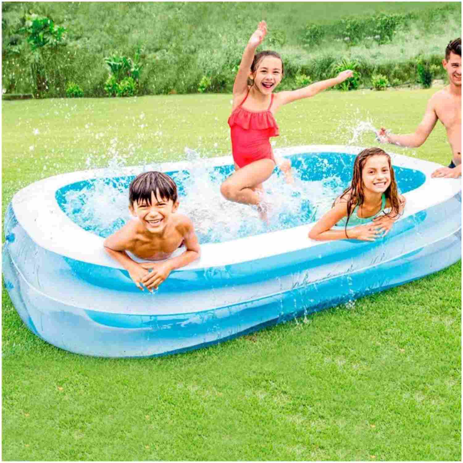 Piscina Familiar Inflable Rectangular INTEX, 262 x 175 x 56 cm, 770L