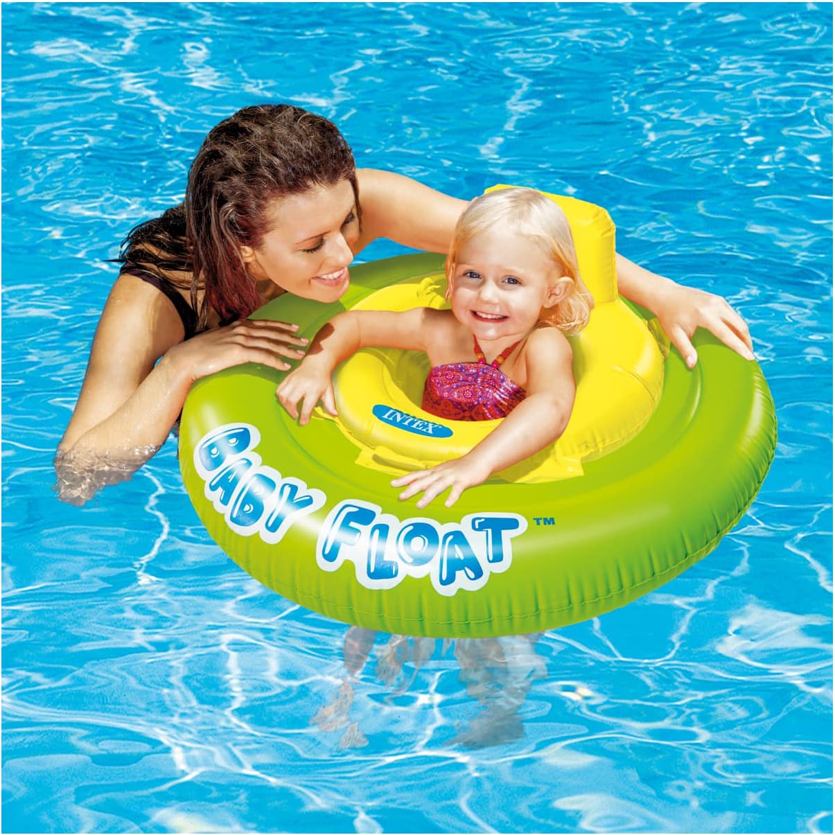 Flotador Redondo para Bebé INTEX Baby Float 76 cm, 1 a 2 años