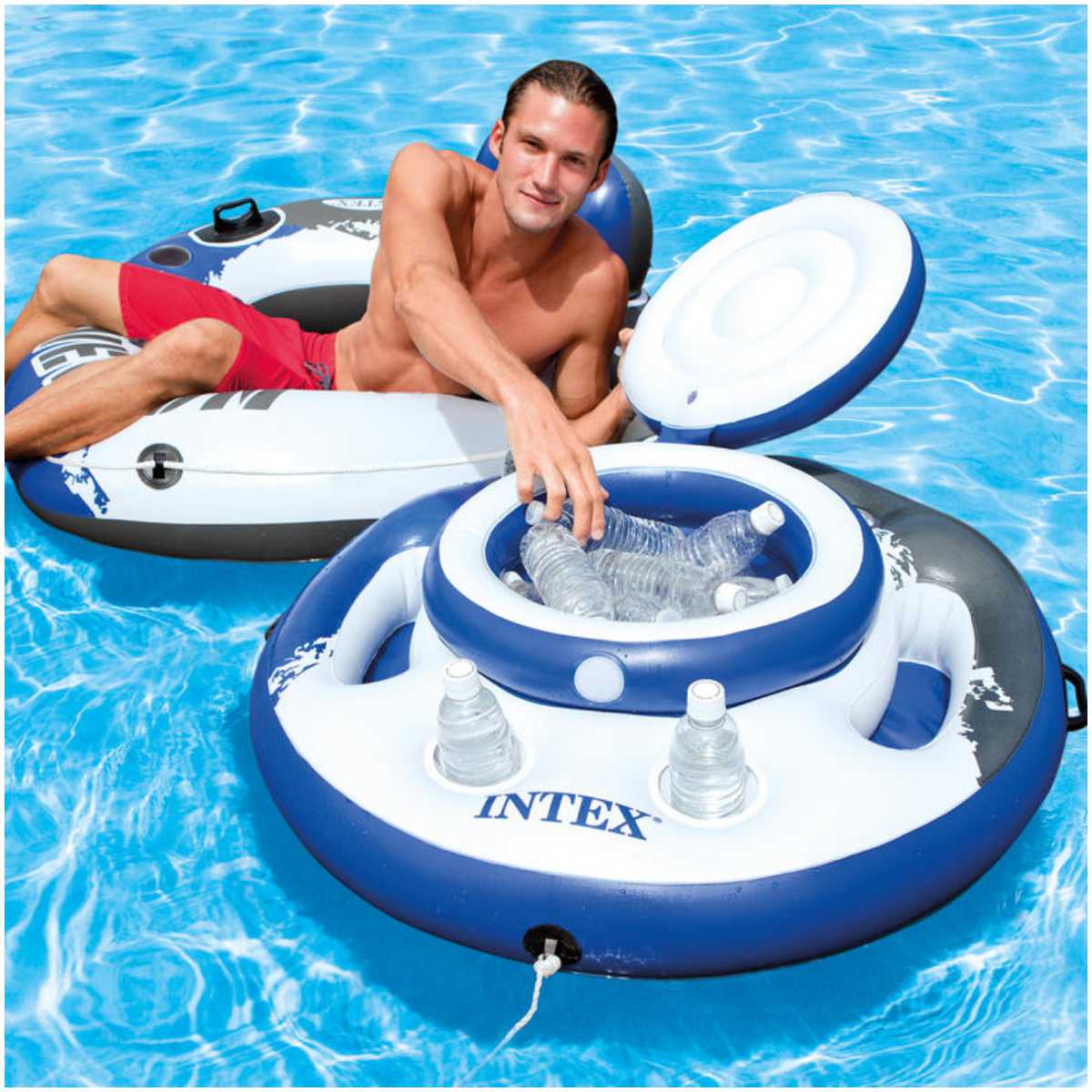 Cooler Inflable Flotante INTEX Mega Chill