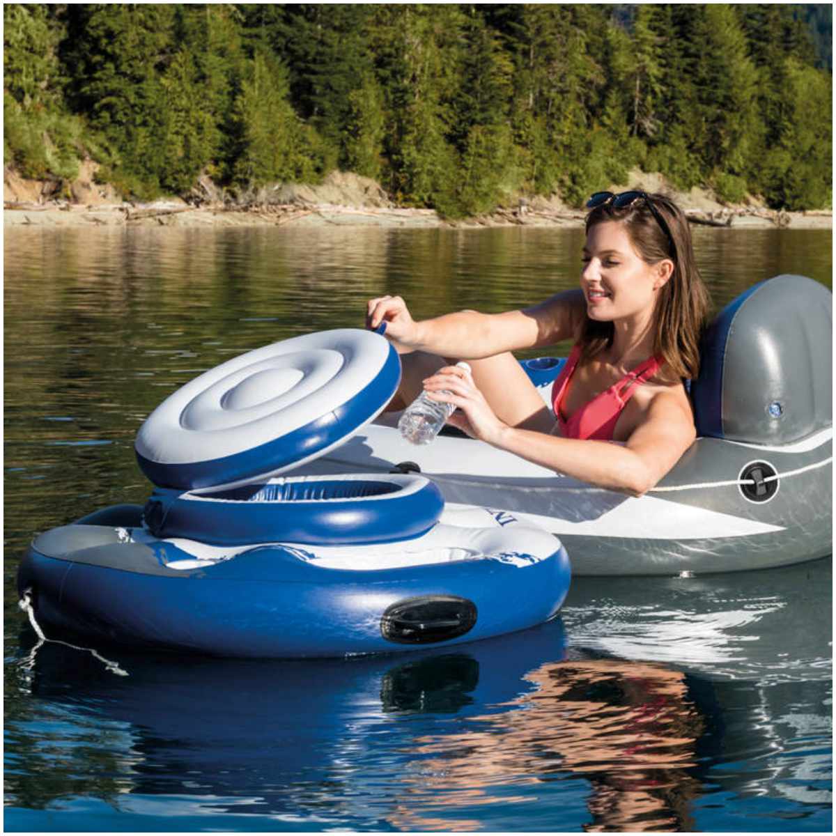 Cooler Inflable Flotante INTEX Mega Chill