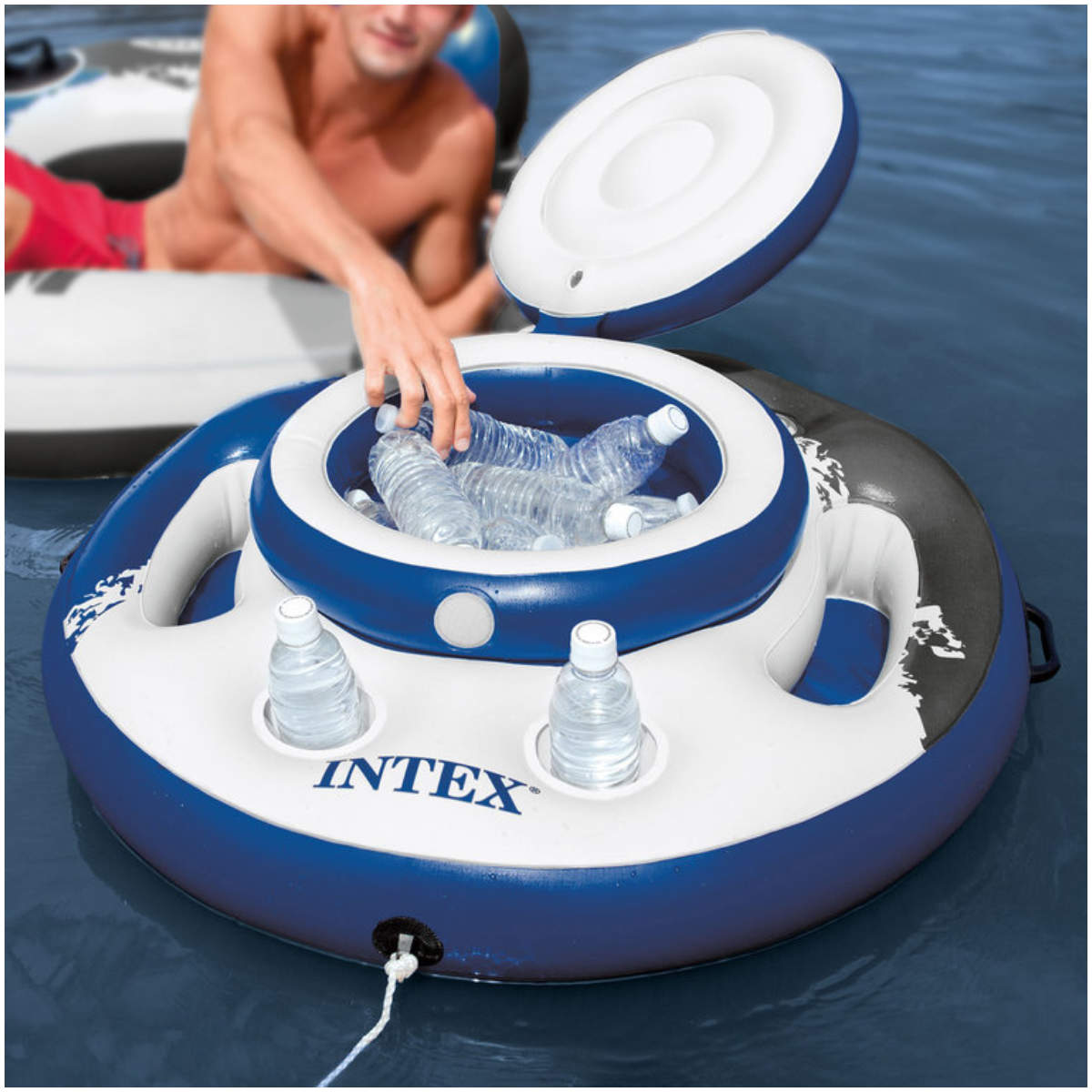 Cooler Inflable Flotante INTEX Mega Chill