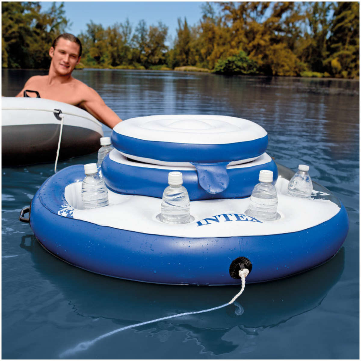 Cooler Inflable Flotante INTEX Mega Chill