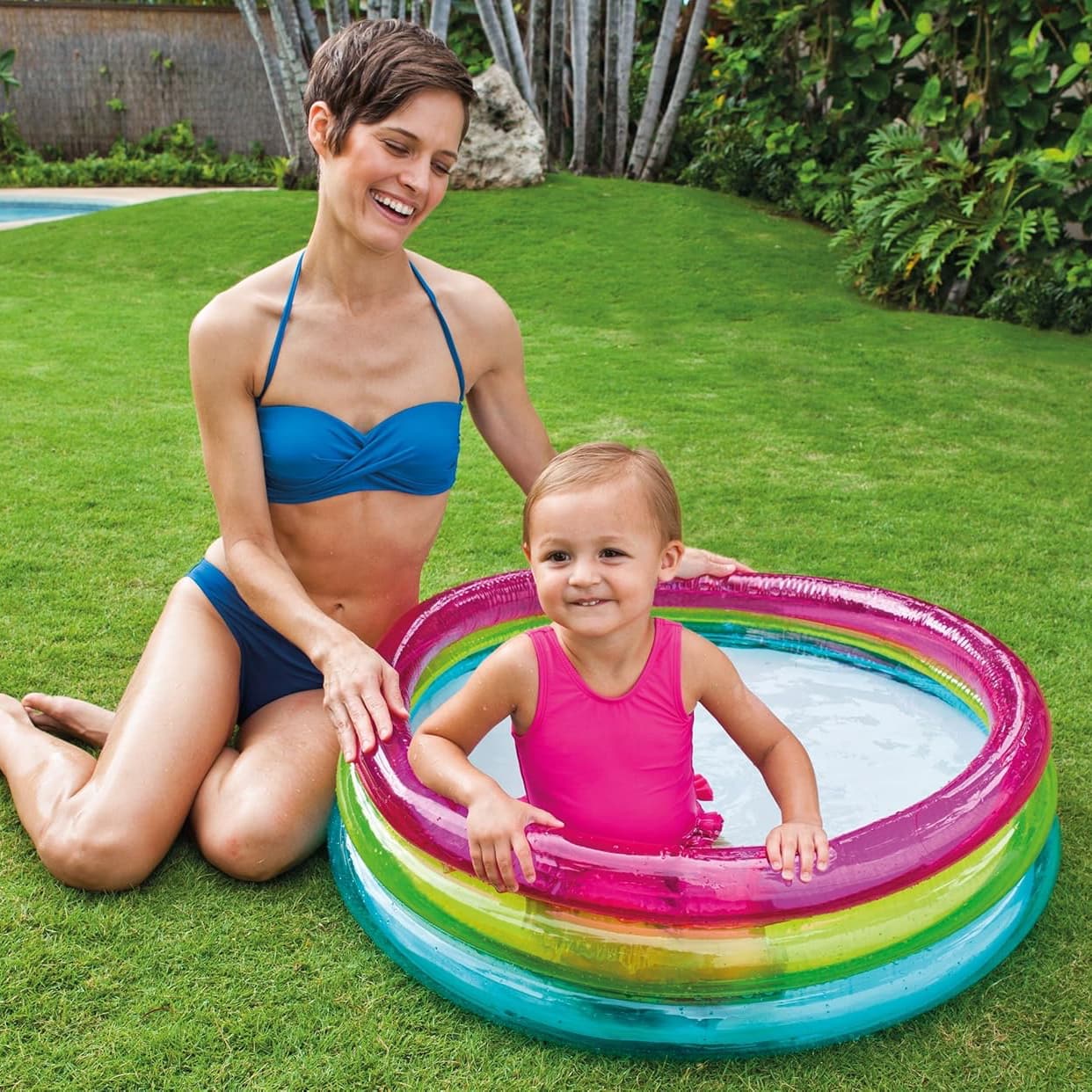 Piscina Inflable Infantil INTEX Tricolor para Bebés 86 x 25 cm