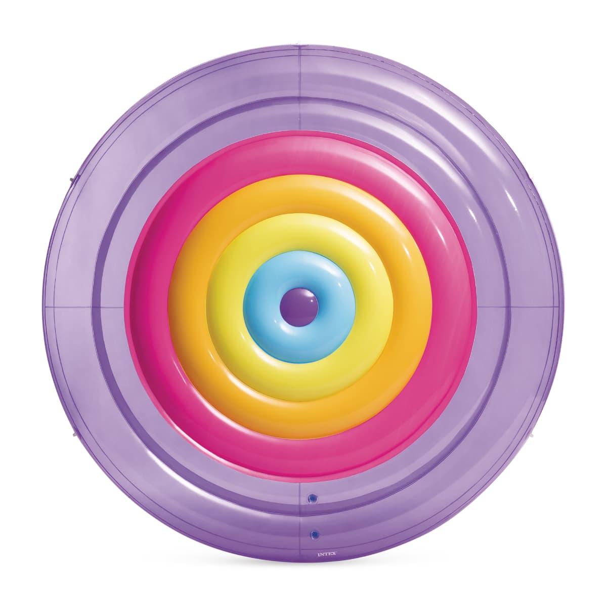 Flotador Inflable Isla Gigante INTEX Rainbow Fiesta 201x24 cm