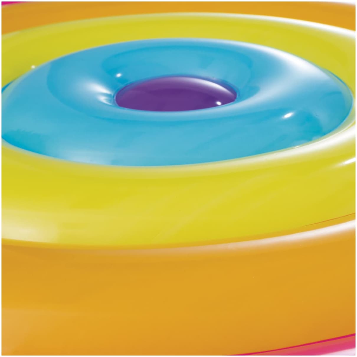 Flotador Inflable Isla Gigante INTEX Rainbow Fiesta 201x24 cm