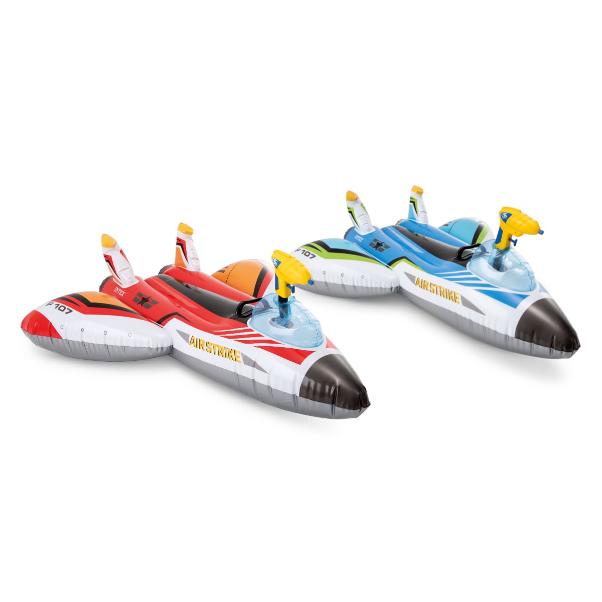 Flotador Inflable Avión con Pistola Lanza Agua INTEX 117x117 cm