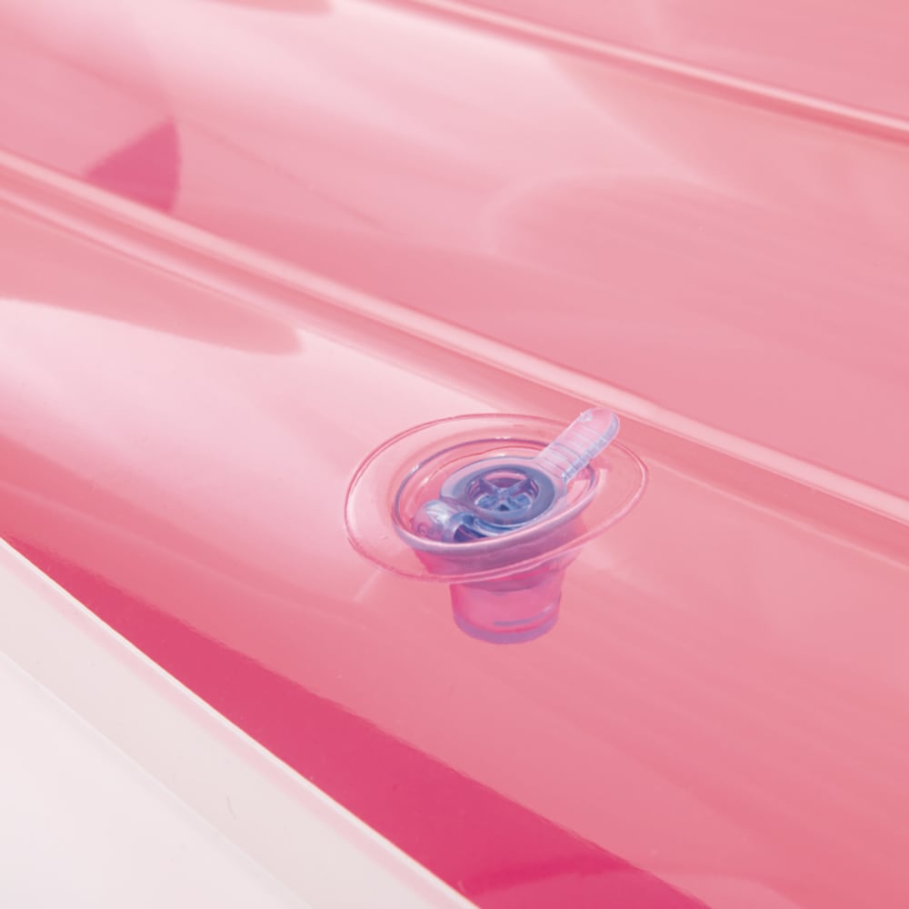 Colchoneta Inflable Pink Paradise con Techo y Portabebidas