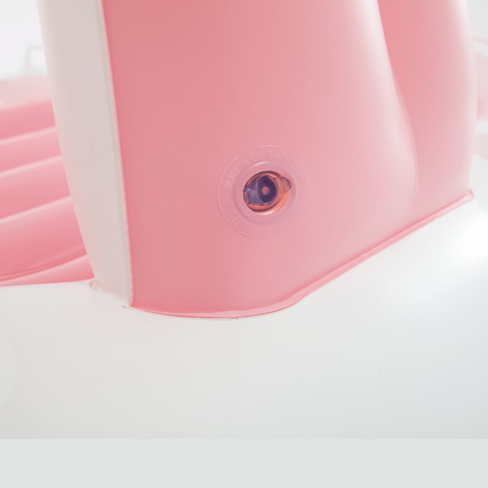 Colchoneta Inflable Pink Paradise con Techo y Portabebidas
