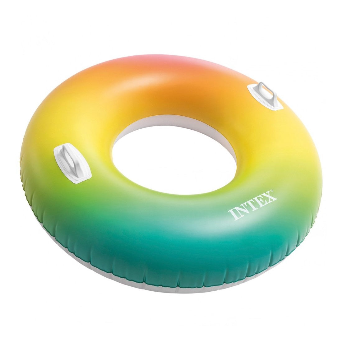 Flotador Anillo Inflable INTEX Rueda Gigante Rainbow 122 cm