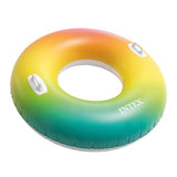 Flotador Anillo Inflable INTEX Rueda Gigante Rainbow 122 cm