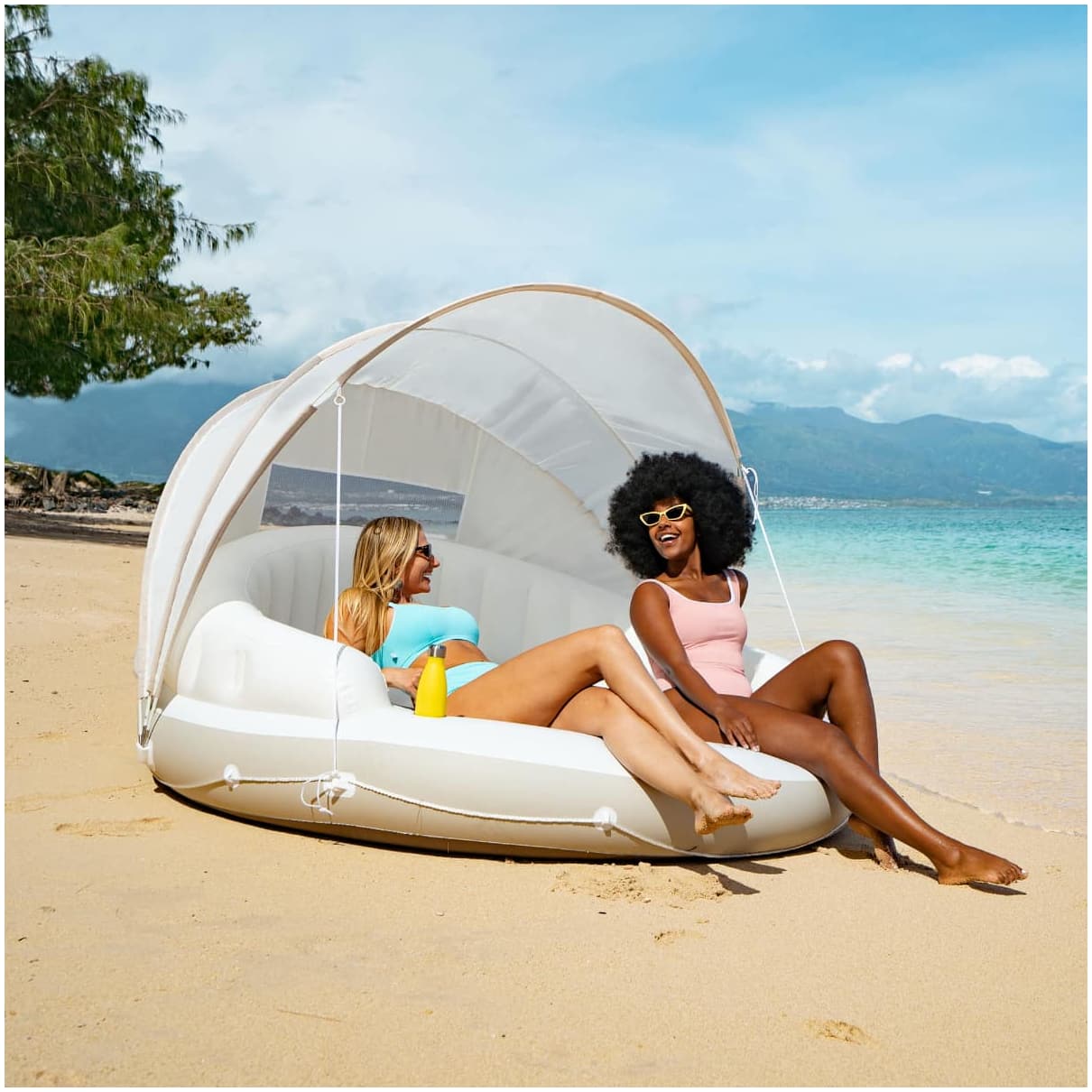 Isla Inflable con Toldo INTEX Canopy Island 199x150 cm