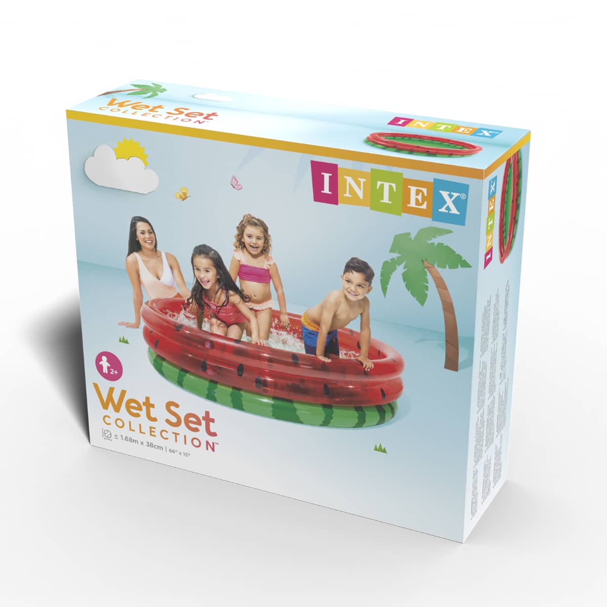 Piscina Inflable Infantil INTEX Watermelon 168x38 cm