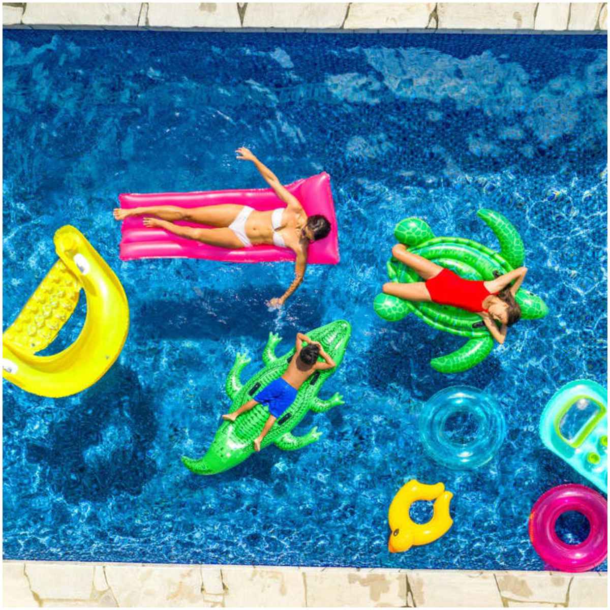Flotador Inflable Montable INTEX Cocodrilo con 4 Asas, 203 X 114 Cm
