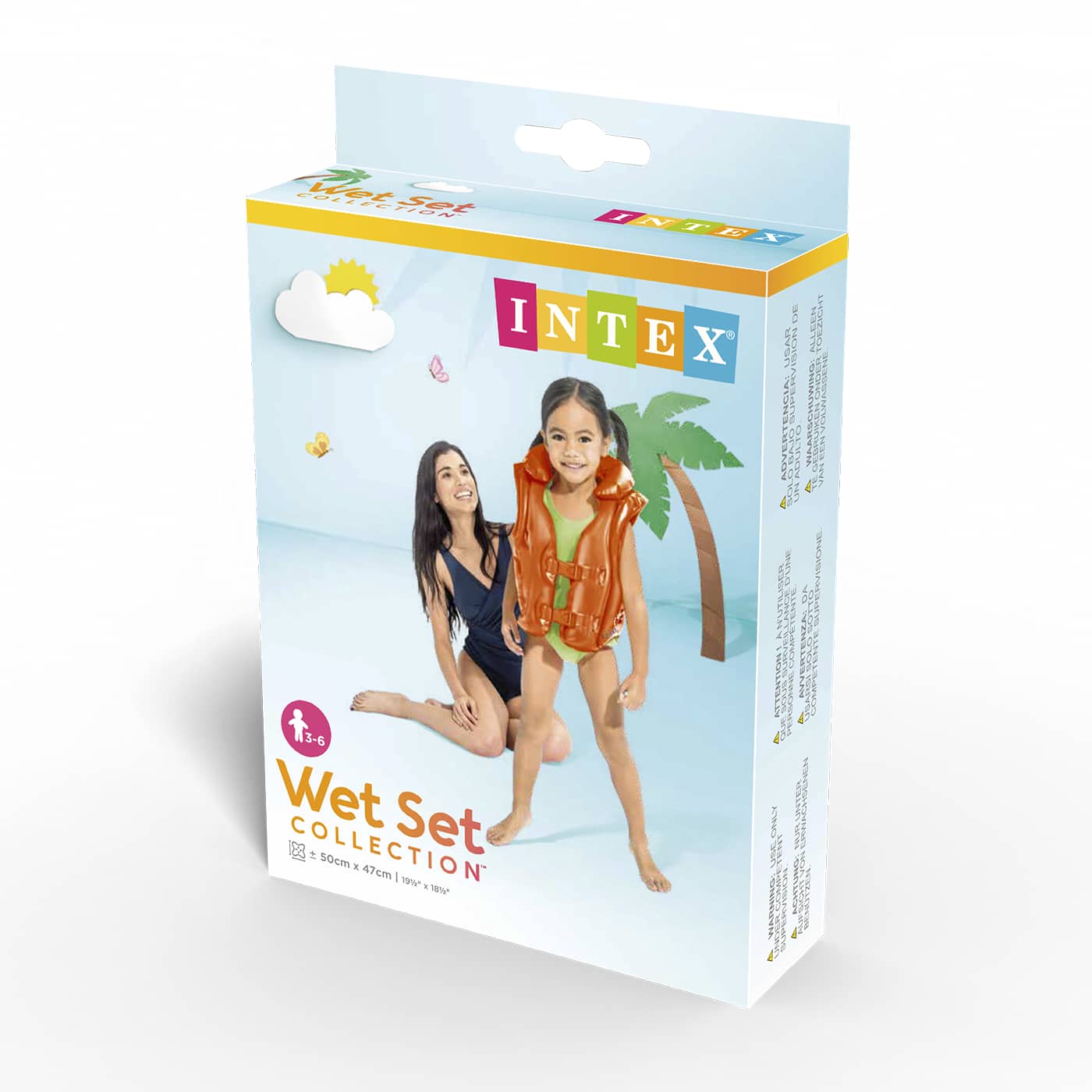 Chaleco Inflable Deluxe INTEX para 3 a 6 años