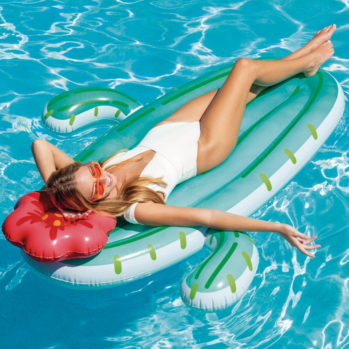 Colchoneta Inflable INTEX Cactus 180x130x28 cm